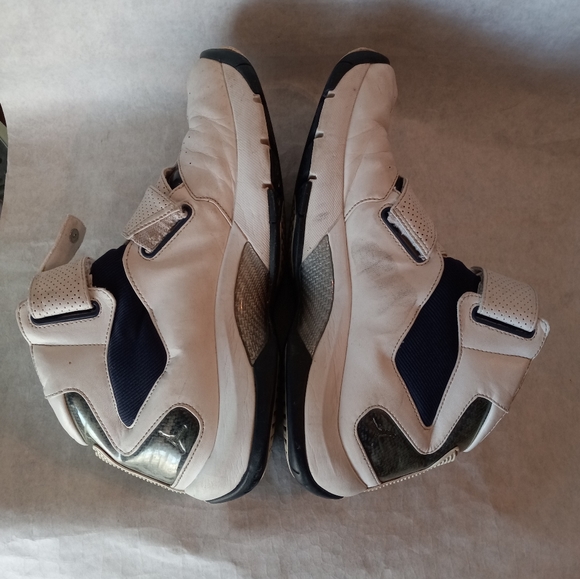 Nike Men's Air Jordan T4G 313527-102 White Blue Basketball Shoes Sneaker… - Picture 7 of 10